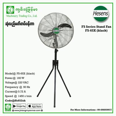 Stand Fan HESENS FS-65X 160W 26" 220V (Black)
